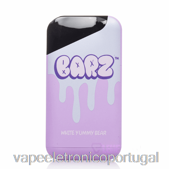 Vape Eletrônico Barz 7000 Descartável Branco Gostoso Urso
